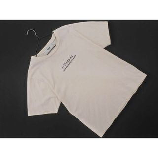 マウジー(moussy)のAZUL BY MOUSSY アズールバイマウジー 刺繍 Tシャツ sizeM/オフホワイト ■◆ レディース(Tシャツ(半袖/袖なし))