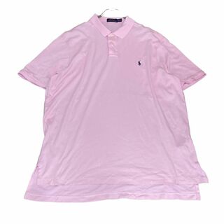 ポロラルフローレン(POLO RALPH LAUREN)のポロラルフローレン 半袖ポロシャツ 無地 ピンク ポニー刺繍 夏物古着i30(ポロシャツ)