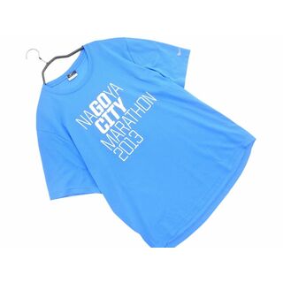ナイキ(NIKE)のNIKE ナイキ 名古屋シティマラソン2013 トレーニングウェア Tシャツ sizeL/青 ■◆ メンズ(Tシャツ/カットソー(半袖/袖なし))