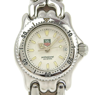 タグホイヤー(TAG Heuer)の【TAG HEUER】タグホイヤー セル WG1412 ステンレススチール シルバー クオーツ アナログ表示 レディース 白文字盤 腕時計(腕時計)