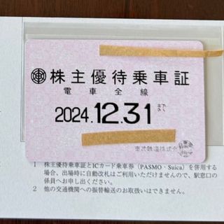 東武鉄道⭐︎株主優待⭐︎乗車証