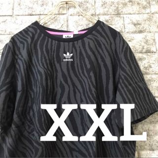 オリジナルス(Originals（adidas）)のアディダスオリジナルス☆総柄プリント★ゼブラ柄★Tシャツ☆レディース　XXL(Tシャツ(半袖/袖なし))