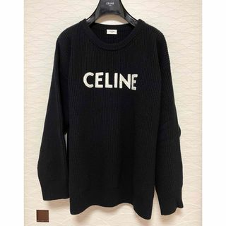 celine - 21AW Celine フロントロゴワッペン オーバーサイズニット セーター