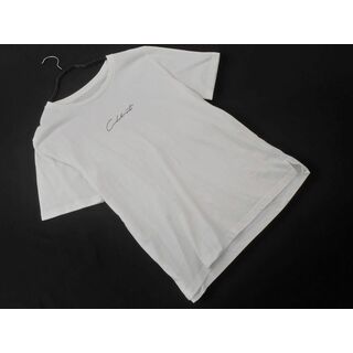 GLOBAL WORK グローバルワーク ロゴ プリント 半袖 Tシャツ sizeM/白 ■◆ メンズ