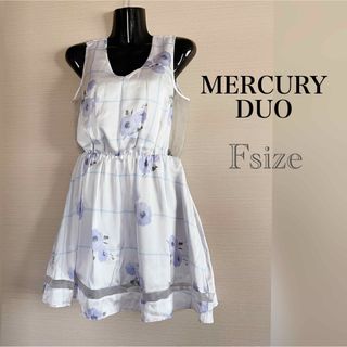 マーキュリーデュオ(MERCURYDUO)のMERCURYDUO ワンピース　花柄(ミニワンピース)