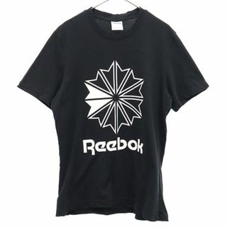 リーボック(Reebok)のリーボック ロゴプリント 半袖 Tシャツ M ブラック Reebok レディース(Tシャツ(半袖/袖なし))