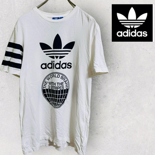 アディダス(adidas)の【スリーストライプ】アディダス　Tシャツ　メンズL〜XL相当(Tシャツ/カットソー(半袖/袖なし))