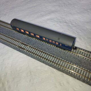 カトー(KATO`)のKATOブルートレイン1 両（室内灯付き)(鉄道模型)