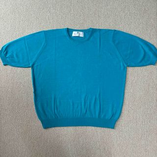 バランタインカシミヤ(BALLANTYNE CASHMERE)のバランタイン　半袖ニット　コットン　⭐︎美品(Tシャツ(半袖/袖なし))