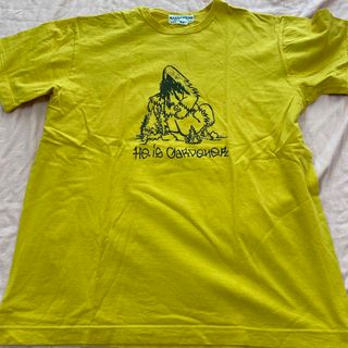 ササフラス(SASSAFRAS)のササフラス sassafrasガーデニング Tシャツ L マスタード色 日本製(Tシャツ/カットソー(半袖/袖なし))