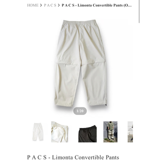 pacs limonta convertible pants pale town