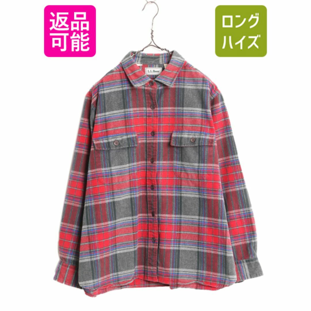 2024年最新海外 チェック エルエルビーン 90s - L.L.Bean シャモア 長袖 クロス 女性用
