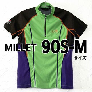 ミレー(MILLET)のMILLET ミレー　半袖　ハーフジップ　トップス　90（S-M）　涼しい(Tシャツ/カットソー(半袖/袖なし))