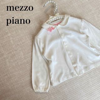 メゾピアノ(mezzo piano)の【SALE】メゾピアノ　長袖　カーディガン　ブラウス　羽織り　リボン　ブルゾン(カーディガン/ボレロ)