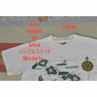 ヘインズ 80’ｓ Tシャツ t14680 USA製 シングルステッチ綿100％