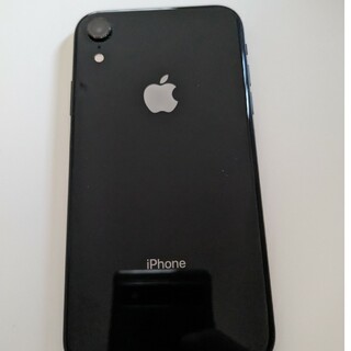アップル(Apple)のiphoneXr 128GB ブラック 本体 SIMフリー 　箱無し(スマートフォン本体)