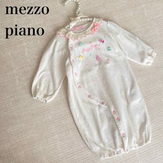 メゾピアノ(mezzo piano)の【SALE】メゾピアノ　2wayオール　ロンパース　カバーオール　長袖　新生児(カバーオール)