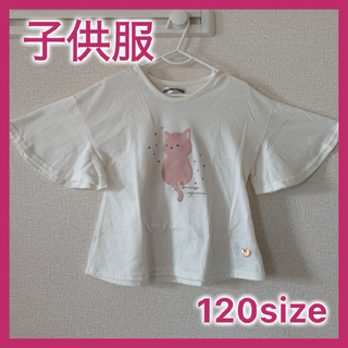 【子供服】フリル半袖Tシャツ　120サイズ(Tシャツ/カットソー)