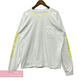 クロムハーツ(Chrome Hearts)のCHROME HEARTS Old English Neck Logo Neon Yellow L/S Tee クロムハーツ オールドイングリッシュネックロゴネオンイエローロングスリーブTシャツ 長袖カットソー ロンT ポケT 袖ロゴ ホワイト サイズL 【240530】【新古品】【me04】(Tシャツ/カットソー(半袖/袖なし))