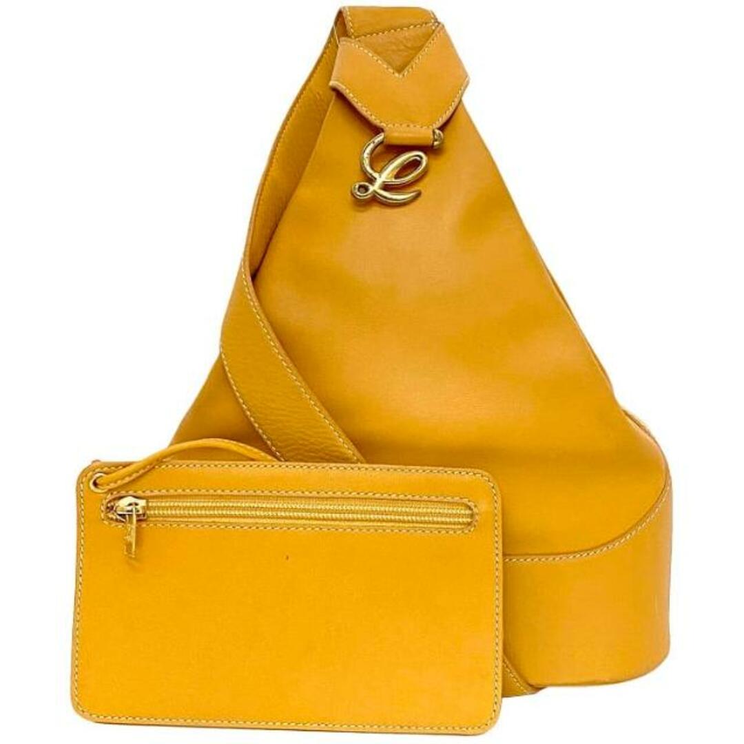 LOEWE - ロエベ ショルダーバッグ キャメルオレンジ アントン 美 LOEWE - ロエベ ショルダーバッグ キャメルオレンジ アントン 美