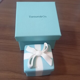 ティファニー(Tiffany & Co.)のティファニー ミニブルーボウボックス 小物入れ リボンBOX ジュエリーケース(小物入れ)