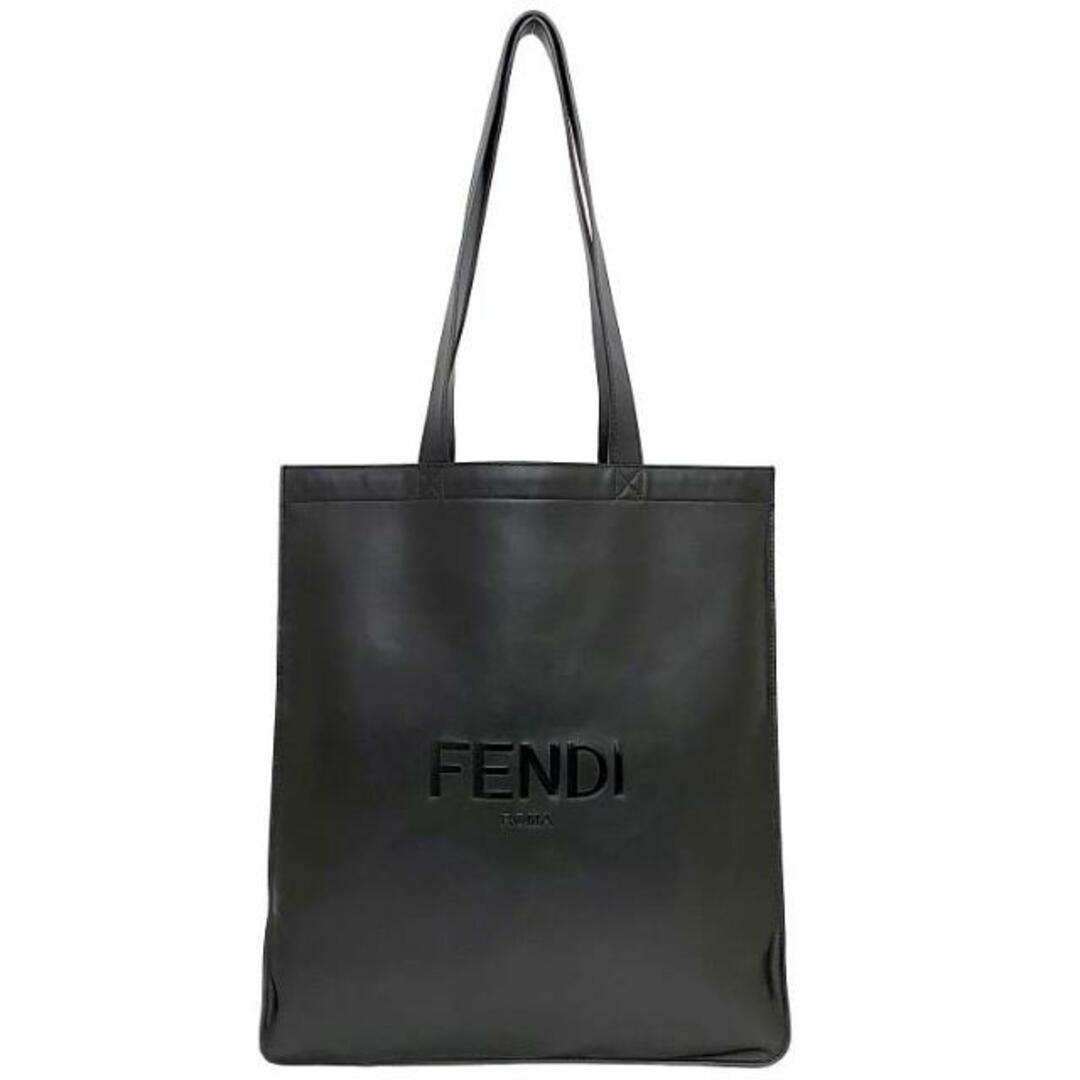 FENDI - フェンディ トートバッグ ブラック 7VA538 美品 レザー FENDI - フェンディ トートバッグ ブラック 7VA538 美品 レザー