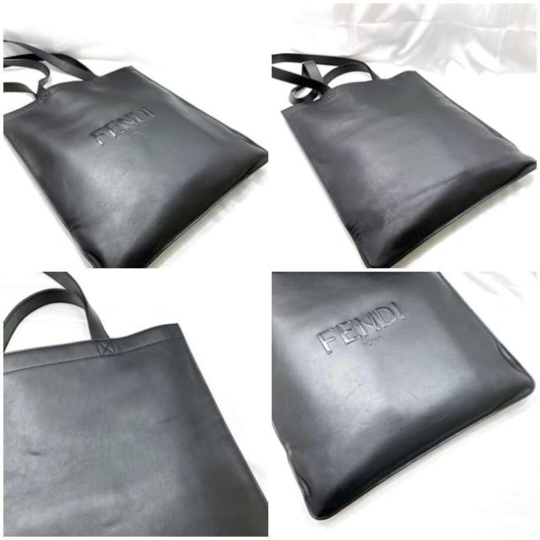 FENDI - フェンディ トートバッグ ブラック 7VA538 美品 レザー FENDI - フェンディ トートバッグ ブラック 7VA538 美品 レザー