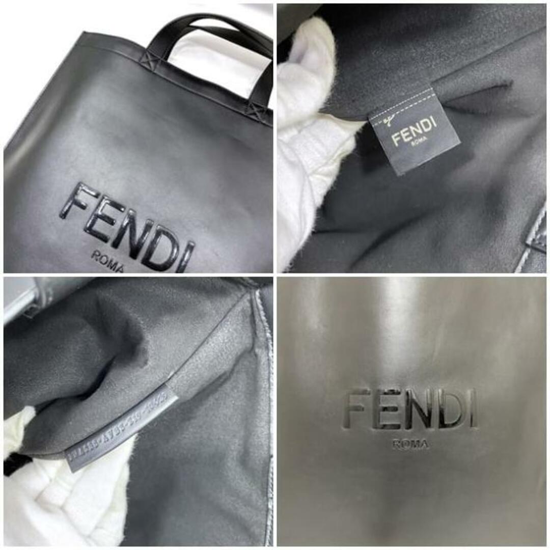 FENDI - フェンディ トートバッグ ブラック 7VA538 美品 レザー FENDI - フェンディ トートバッグ ブラック 7VA538 美品 レザー