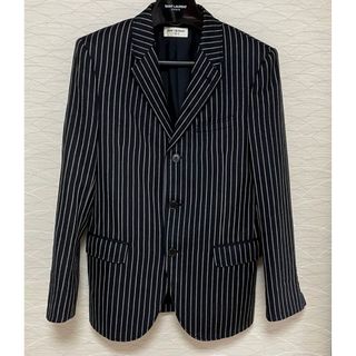 サンローラン(Saint Laurent)の14AW サンローランパリ ストライプ 3B ジャケット 44 エディスリマン(テーラードジャケット)