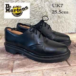 ドクターマーチン(Dr.Martens)の新品同様　ドクターマーチン　1461 MONO 黒ステッチ　UK7 25.5cm(ドレス/ビジネス)