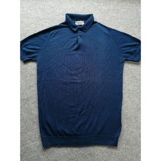 ジョンスメドレー(JOHN SMEDLEY)のJOHN SMEDLEY ジョンスメドレー コットン ポロシャツ INDIGO(ポロシャツ)