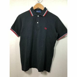800610● FRED PERRY ポロシャツ S ブラック F1528 (ポロシャツ)