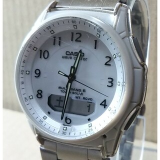 カシオ(CASIO)のベゼル欠品 CASIO カシオ WVA-M630 電波ソーラー アナデジ 腕時計(腕時計(アナログ))