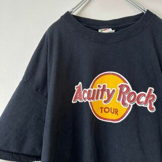 ミュージックティー(MUSIC TEE)のACUITY ROCK TOUR バンドTシャツ メンズ　半袖tシャツ　黒　XL(Tシャツ/カットソー(半袖/袖なし))