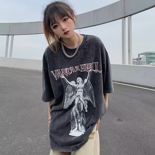 【残りわずか】Tシャツ　人気　韓国　ユニセックス　ｙ２ｋ　レトロ　半袖　Ｌサイズ(Tシャツ(半袖/袖なし))