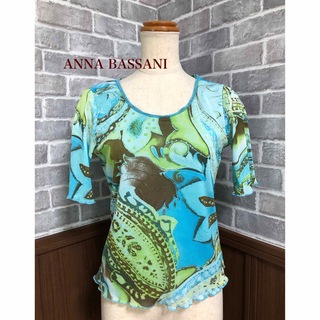 ANNA BASSANI アンナバッサーニ イタリア製 トップス(Tシャツ(半袖/袖なし))