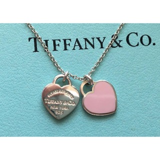 ティファニー(Tiffany & Co.)のティファニー　リターントゥ ダブル ハート ピンク　ネックレス(ネックレス)