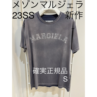 マルタンマルジェラ(Maison Martin Margiela)の23SS メゾン マルジェラ カットソー Tシャツ 古着風 ロゴ 新品 サイズS(Tシャツ/カットソー(半袖/袖なし))