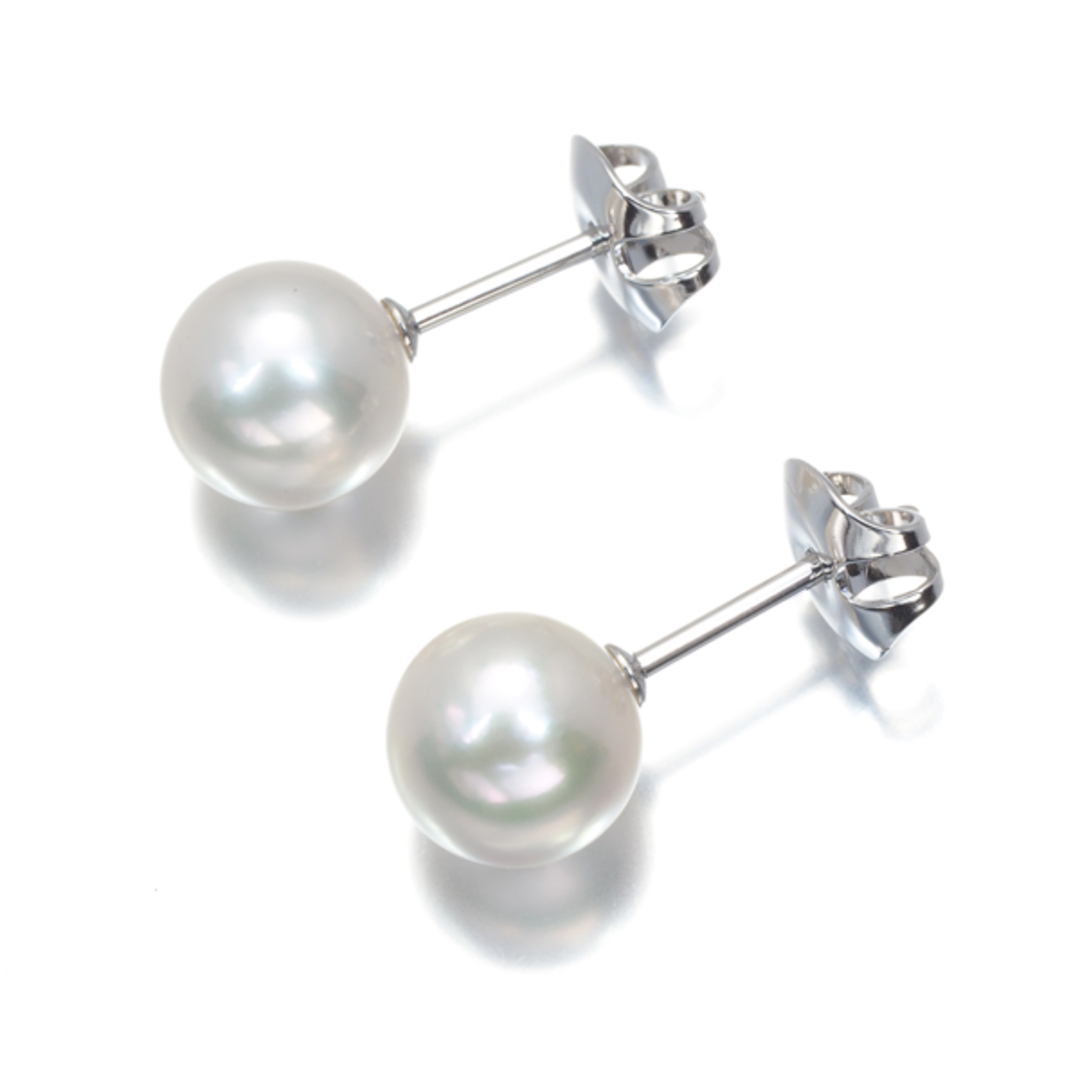 MIKIMOTO - ミキモト ピアス パール アコヤ真珠 7.5mm K18WG の MIKIMOTO - ミキモト ピアス パール アコヤ真珠 7.5mm K18WG の