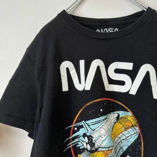 ビンテージ　古着 NASA ナサ　宇宙　スペース　半袖tシャツ　黒　XL(Tシャツ(半袖/袖なし))