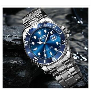 ◆ SALE ◆ 新品 BOSCH2 ミリタリー ビジネス 腕時計 ブルー 青(腕時計(アナログ))