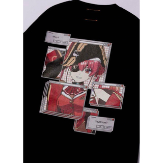 vaultroom 宝鐘マリン Tシャツ 黒 XLサイズ(Tシャツ/カットソー(半袖/袖なし))