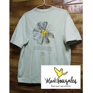 マークゴンザレス(Mark Gonzales)のマークゴンザレス　Tシャツ　フラワービッグロゴ　Lサイズ(Tシャツ/カットソー(半袖/袖なし))