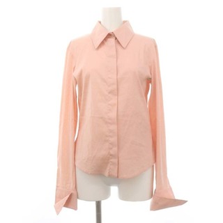 Gucci - グッチ デザインシャツ 長袖 比翼ボタン コットン 38 XS ピンク