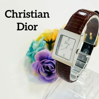 クリスチャンディオール(Christian Dior)の【送料無料】i273　Christian Dior ディオール D78 レザー(腕時計)