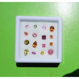 💦天然石💦トルマリン💨ルース💘16pcs( 3.6 ct)   ケース付(その他)