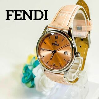 フェンディ(FENDI)の【送料無料】i263　FENDI フェンディ　ピンク　210G レザー(腕時計)