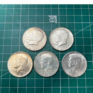 1964 ケネディ銀貨　5枚組　特年