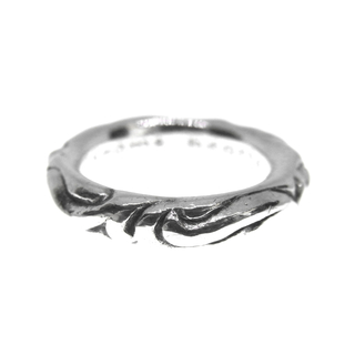 クロムハーツ(Chrome Hearts)のクロムハーツ CHROME HEARTS ■ 【 SCRL BAND 】 スクロールバンド シルバー リング s3072(リング(指輪))