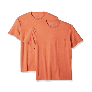 Amazon Essentials] 2枚組 Tシャツ クルーネック(Tシャツ/カットソー(半袖/袖なし))
